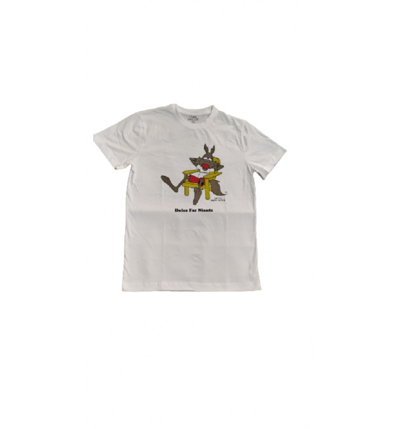 Happy People T-Shirt Uomo Bianca "Dolce Far Niente"