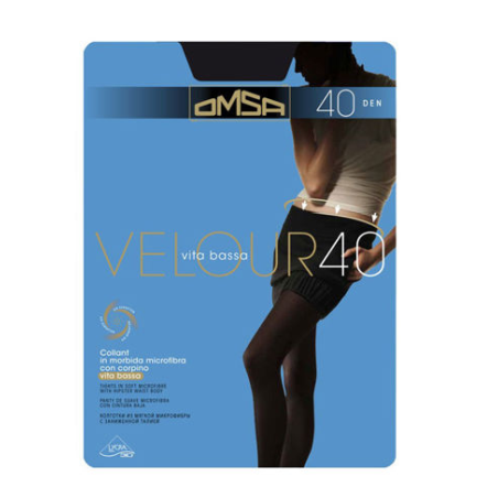 Omsa Velour 40 Collant Vita Bassa