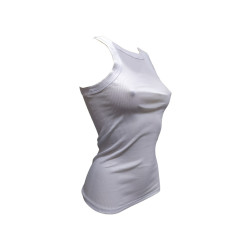 Egi Basic Cotton Top Cotone Plissè Scollo Halter