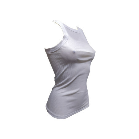 Egi Basic Cotton Top Cotone Plissè Scollo Halter