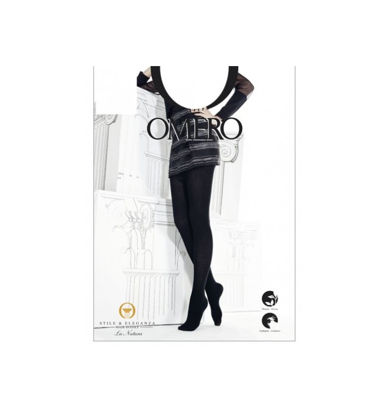 Omero Gea Cashmere Collant Nero